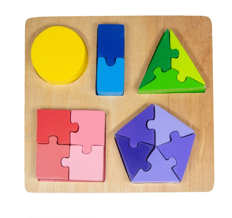 Kiddie Connect Toys Jigsaw Shape Fraction Puzzle
