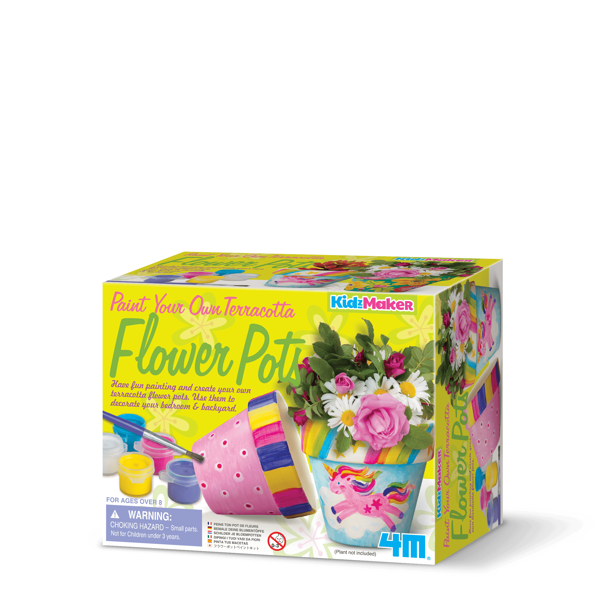4M Toys Paint Your Own Terracotta Flower Pots