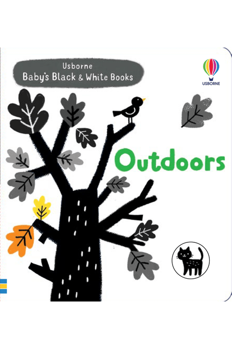 Usborne Publishing Childrens Books Outdoors Black and White Book