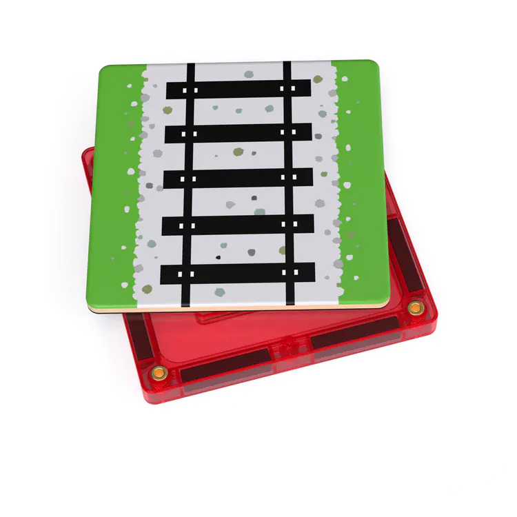 TileTek - 36 Piece Magnetic Tile Toppers - Train