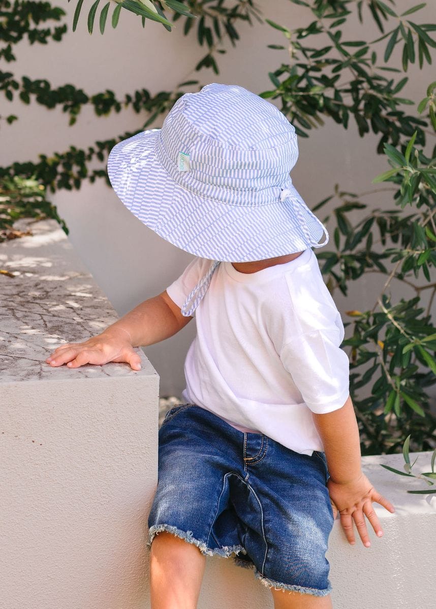 Acorn Kids Accessories Hats Blue Sprinkle Soft Jersey Bucket Hat