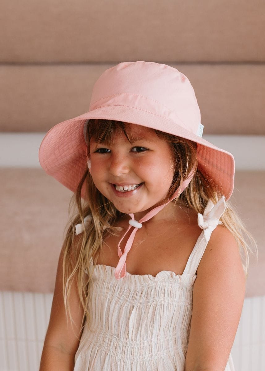 Acorn Kids Accessories Hats Blush Wide Brim Bucket Hat