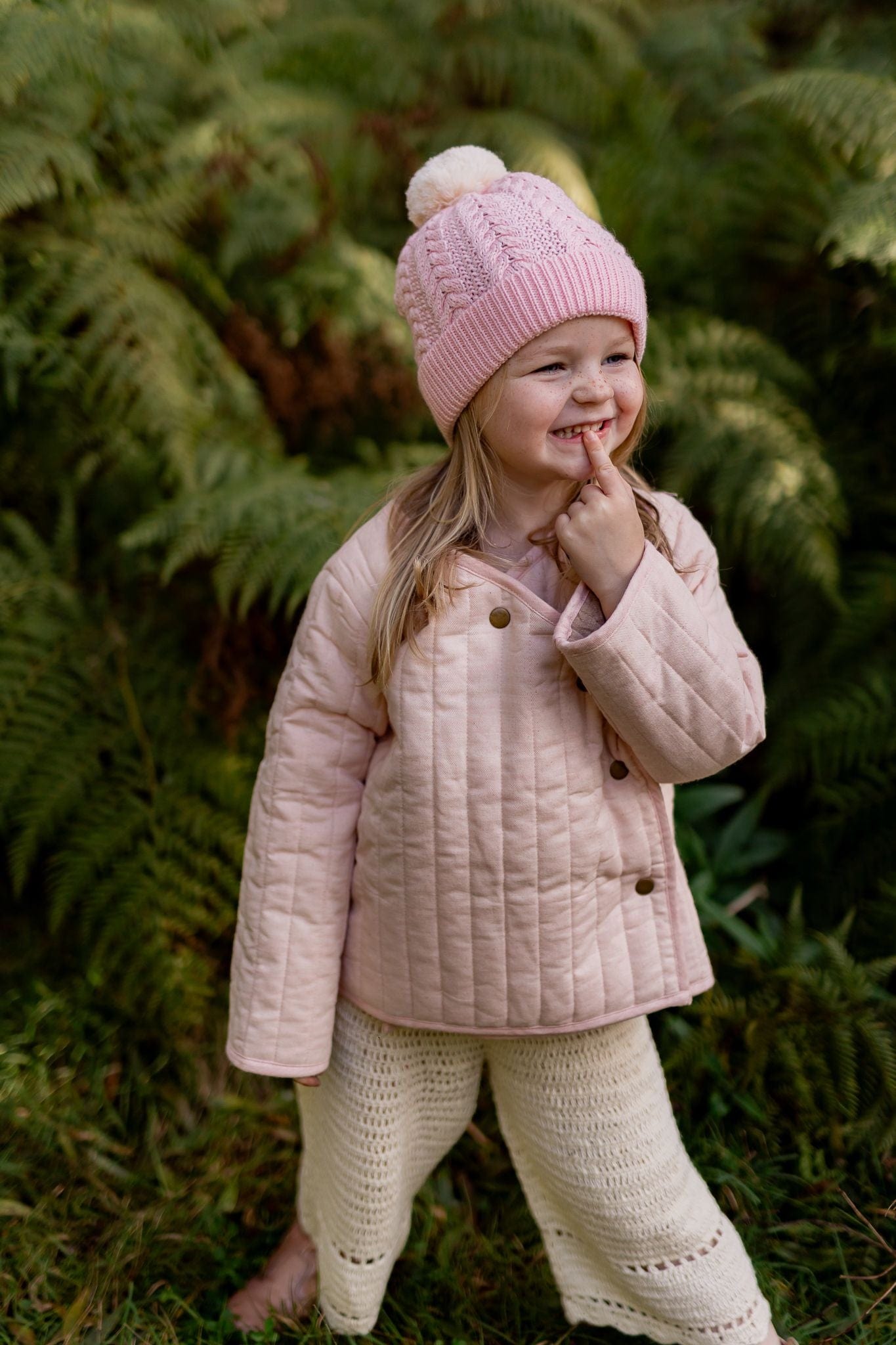 Acorn Kids Accessories Hats Copenhagen Merino Beanie Pink