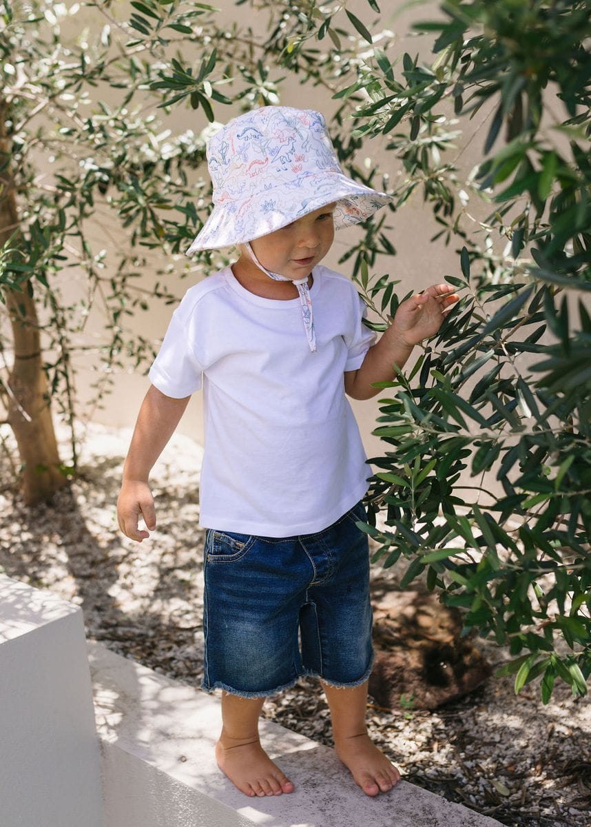 Acorn Kids Accessories Hats Dino Soft Jersey Bucket Hat
