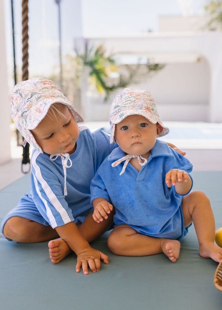 Acorn Kids Accessories Hats Dino Soft Jersey Flap Cap