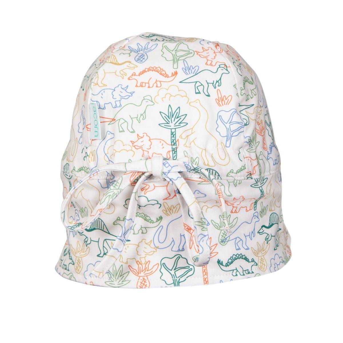 Acorn Kids Accessories Hats Dino Soft Jersey Flap Cap