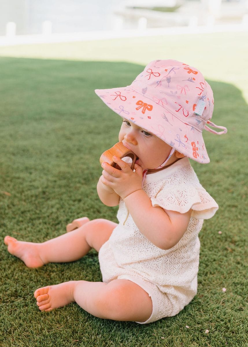 Acorn Kids Accessories Hats Little Bows Soft Jersey Sunhat
