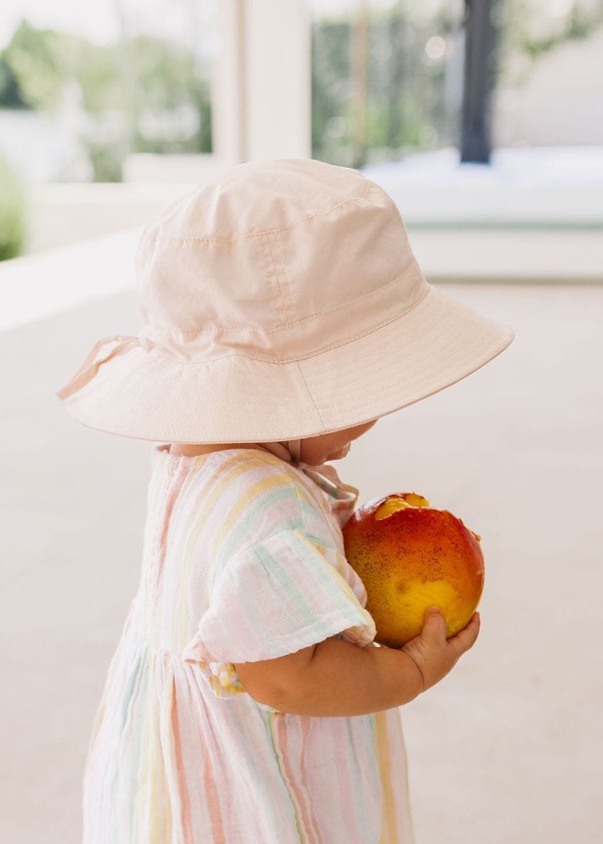 Acorn Kids Accessories Hats Oatmeal Wide Brim Bucket Hat