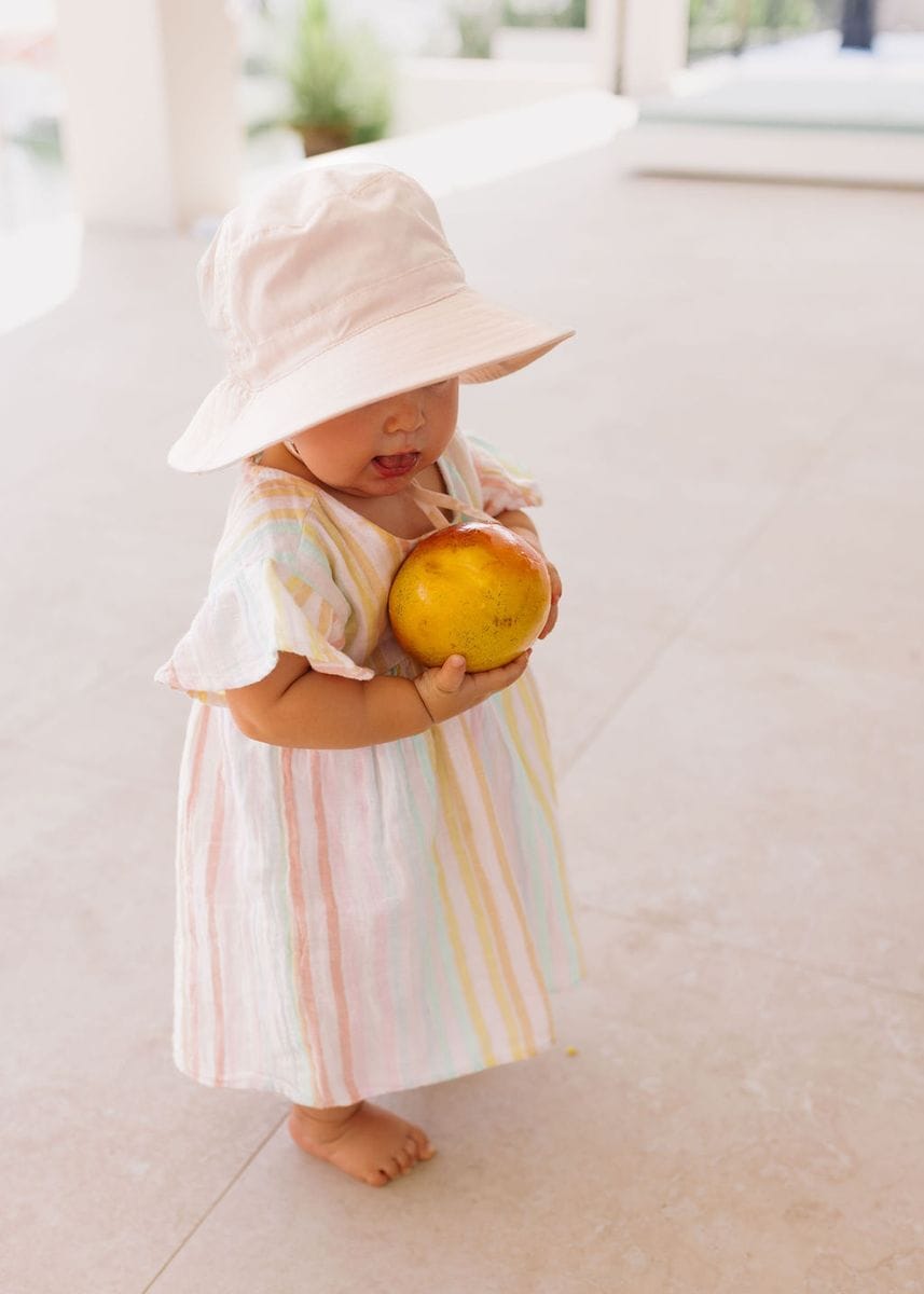 Acorn Kids Accessories Hats Oatmeal Wide Brim Bucket Hat