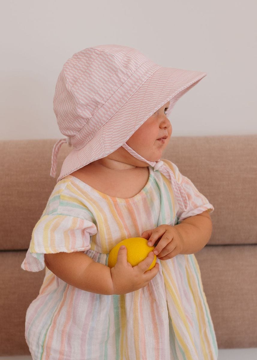 Acorn Kids Accessories Hats Pink Sprinkle Soft Jersey Sunhat