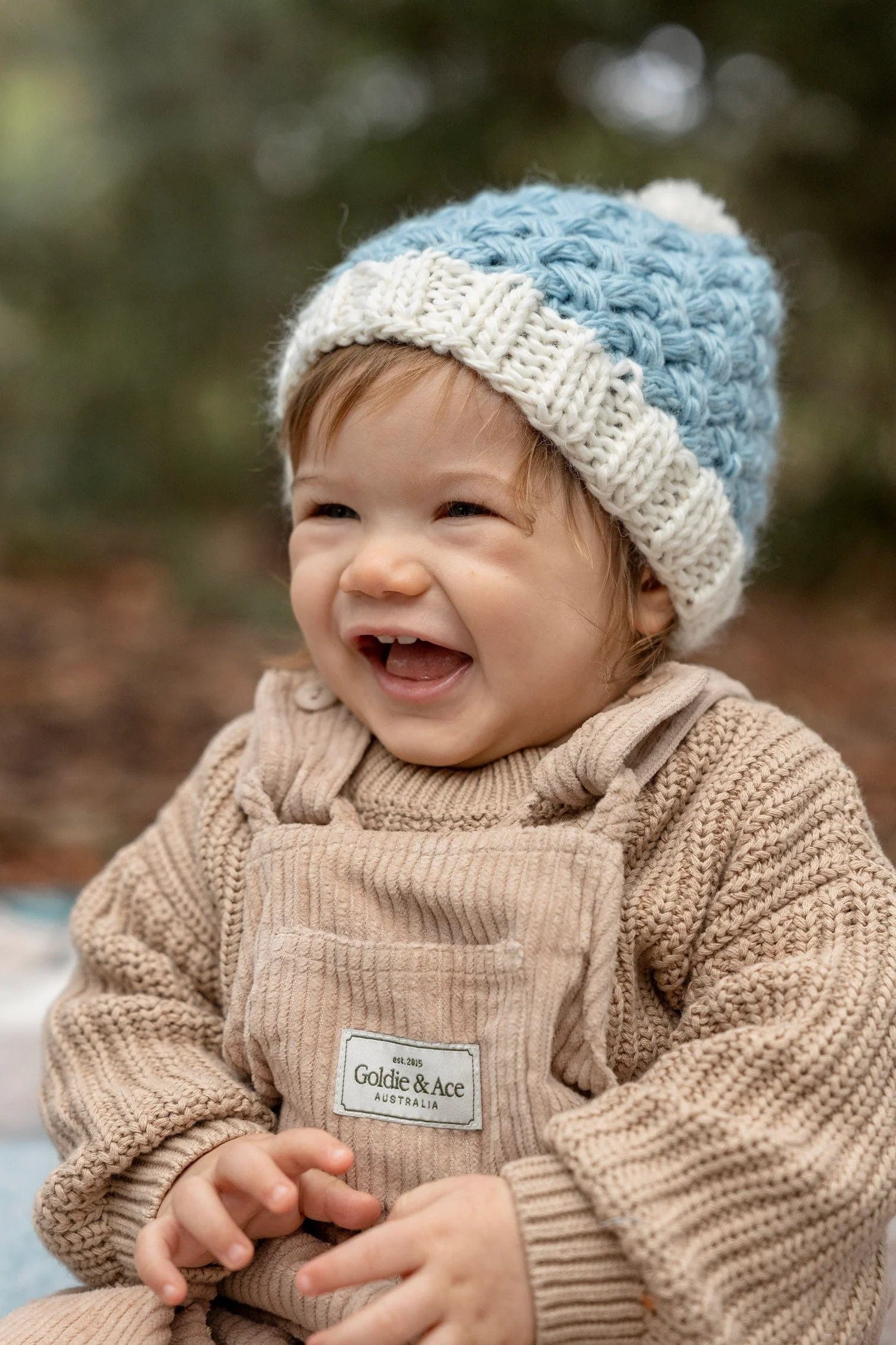 Acorn Kids Accessories Hats Ripples Beanie Blue