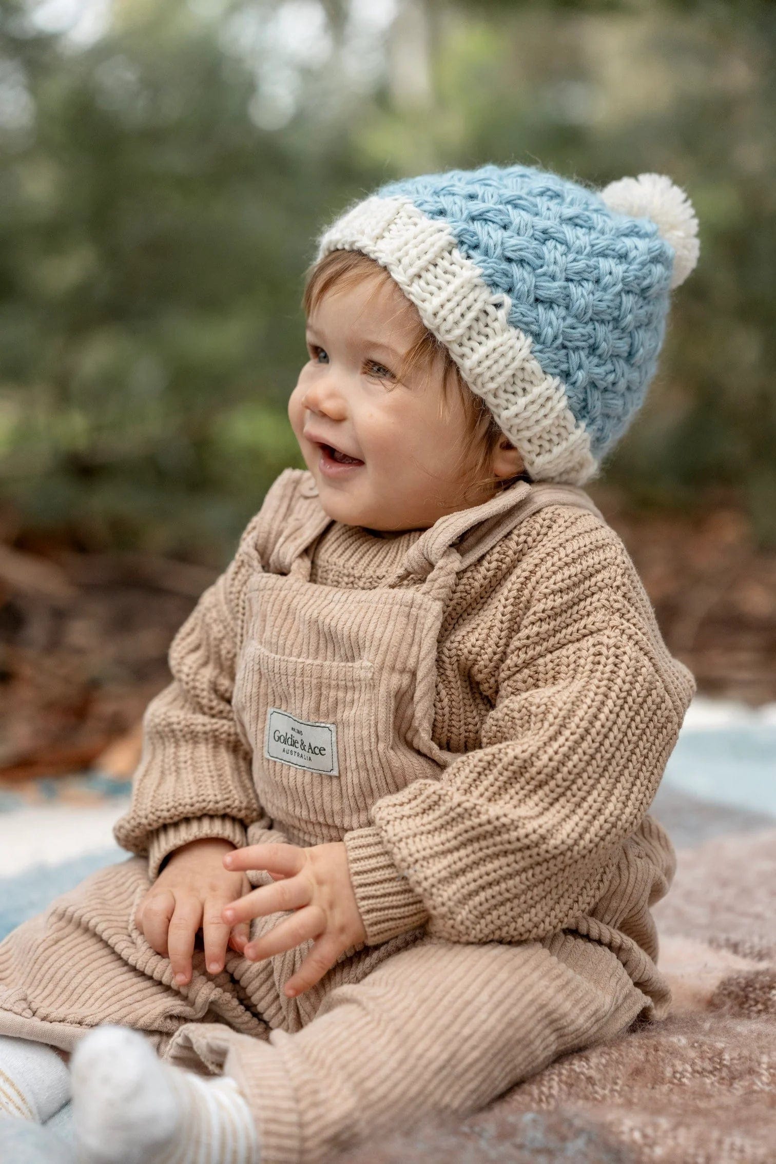 Acorn Kids Accessories Hats Ripples Beanie Blue