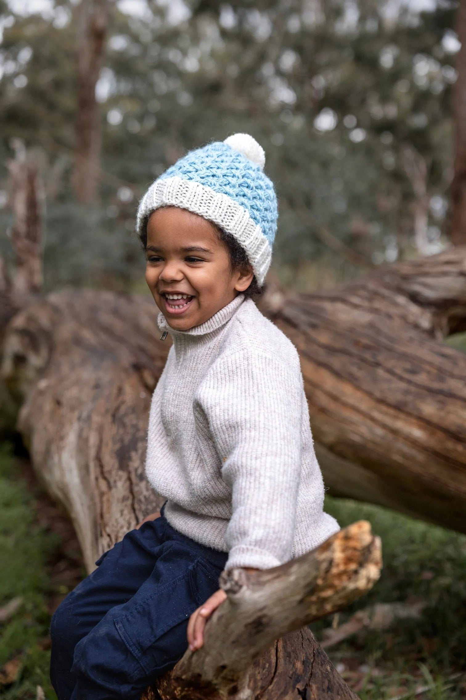 Acorn Kids Accessories Hats Ripples Beanie Blue