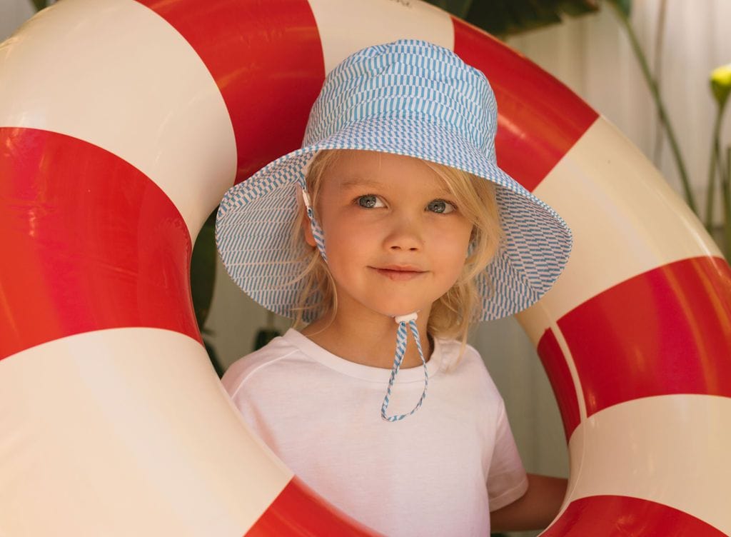 Acorn Kids Accessories Hats S (9-18M) Mykonos Wide Brim Bucket Hat