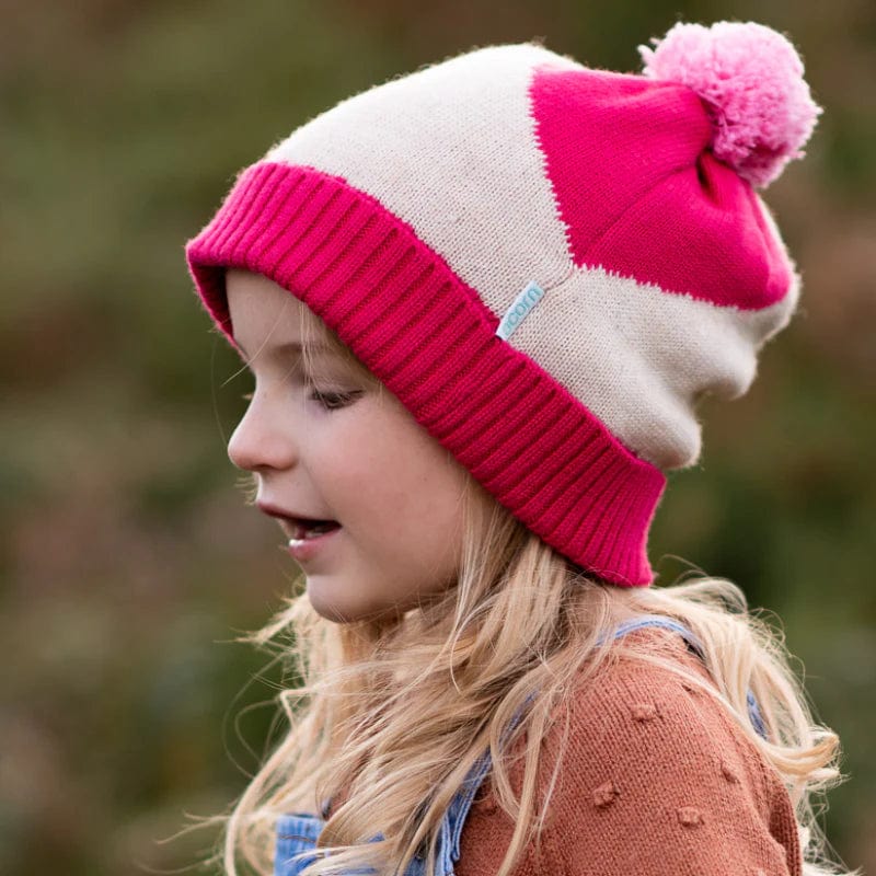 Acorn Kids Accessories Hats Stripes Beanie Pink