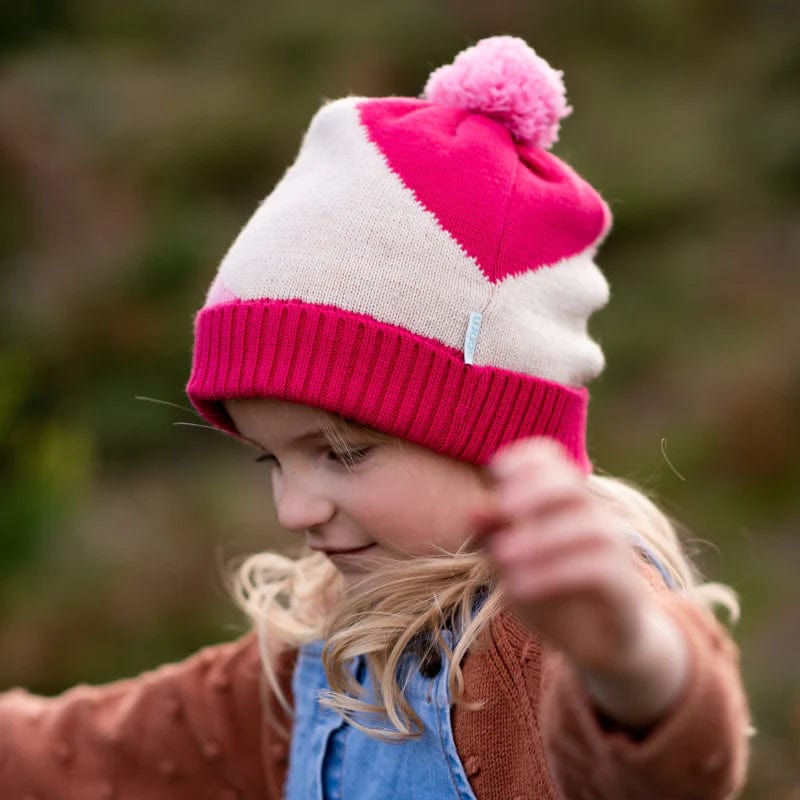 Acorn Kids Accessories Hats Stripes Beanie Pink
