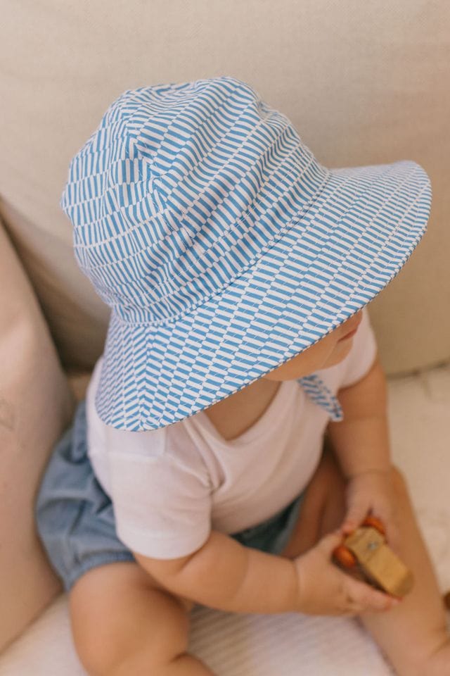 Acorn Kids Accessories Hats XS (0-9M) Mykonos Wide Brim Infant Hat