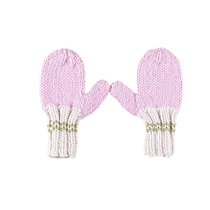 Acorn Kids Children Accessories Teddy Mittens Pink & Green