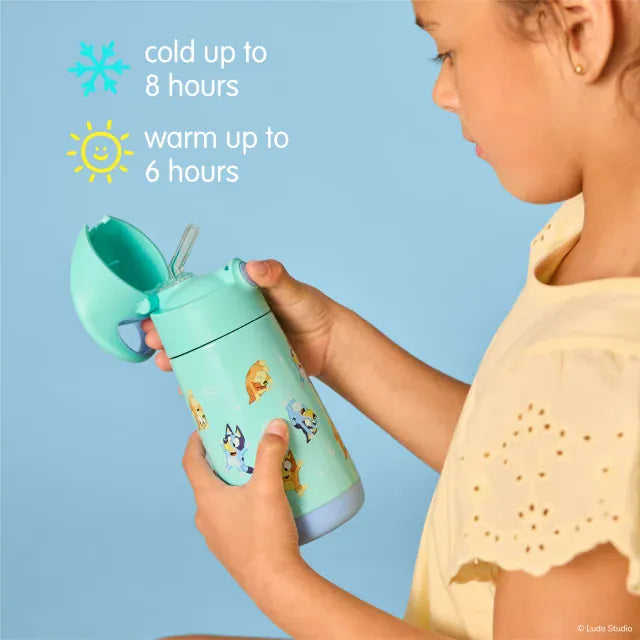 B.Box Feeding 350ml Insulated Drink Bottle Bluey S2