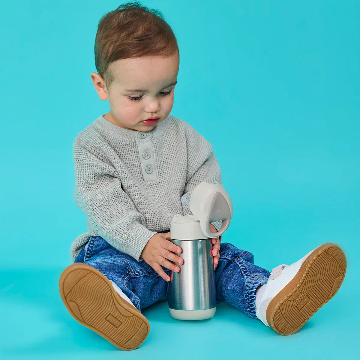 B.Box Feeding B.Box 350ml Insulated Drink Bottle Latte