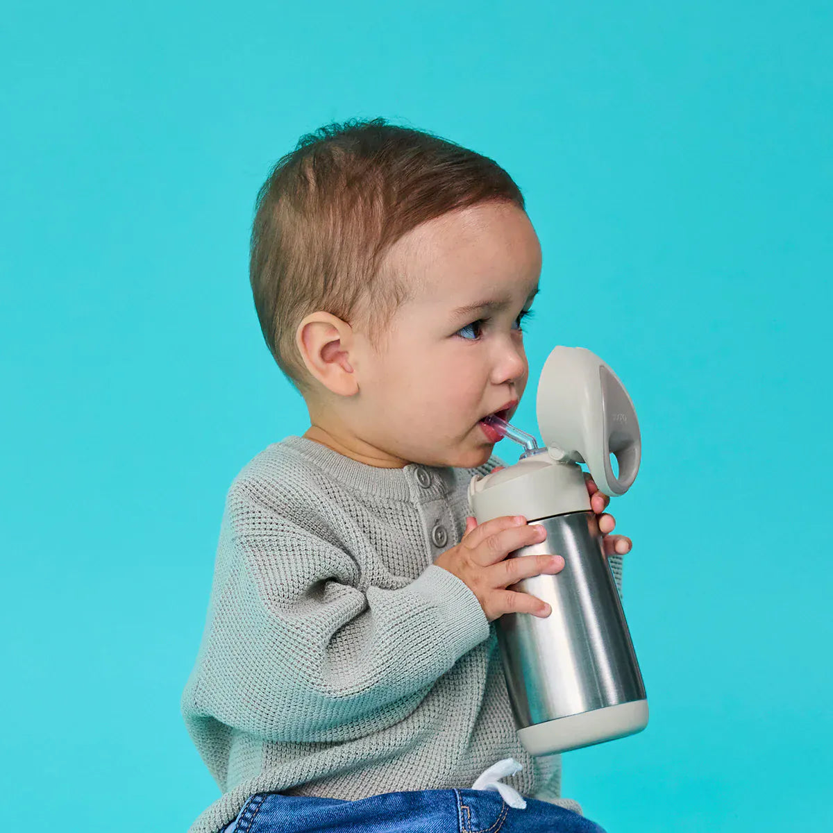 B.Box Feeding B.Box 350ml Insulated Drink Bottle Latte