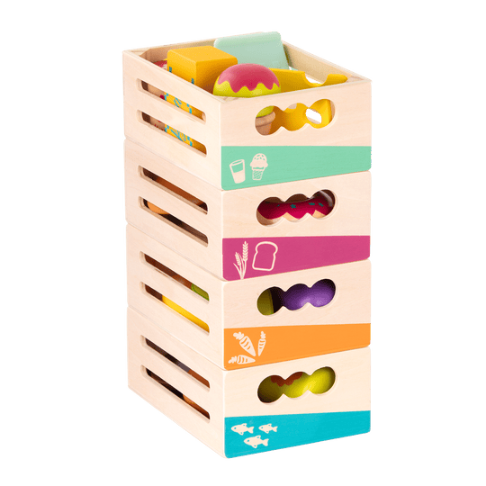 B.Toys Toys B.Wooden Little Foodie 24pc