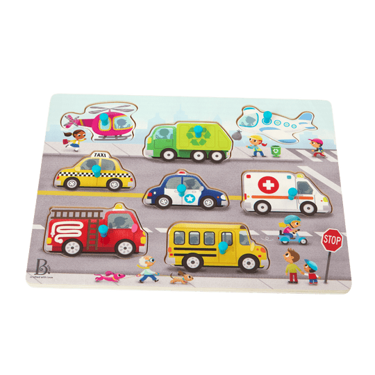 B.Toys Toys Wooden Puzzle - Peek & Explore