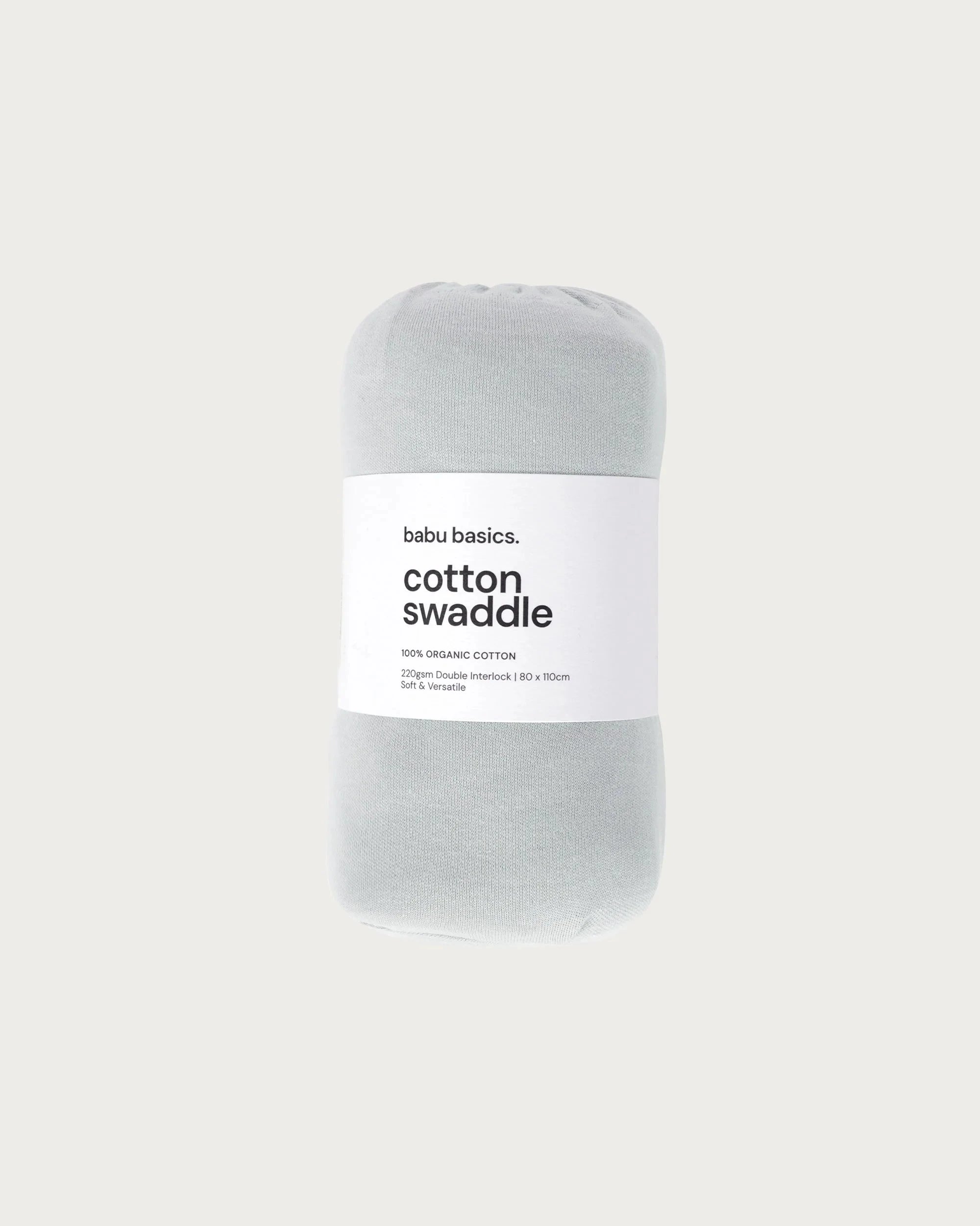 Babu Accessory Blanket Organic Cotton Swaddle Wrap - Sky