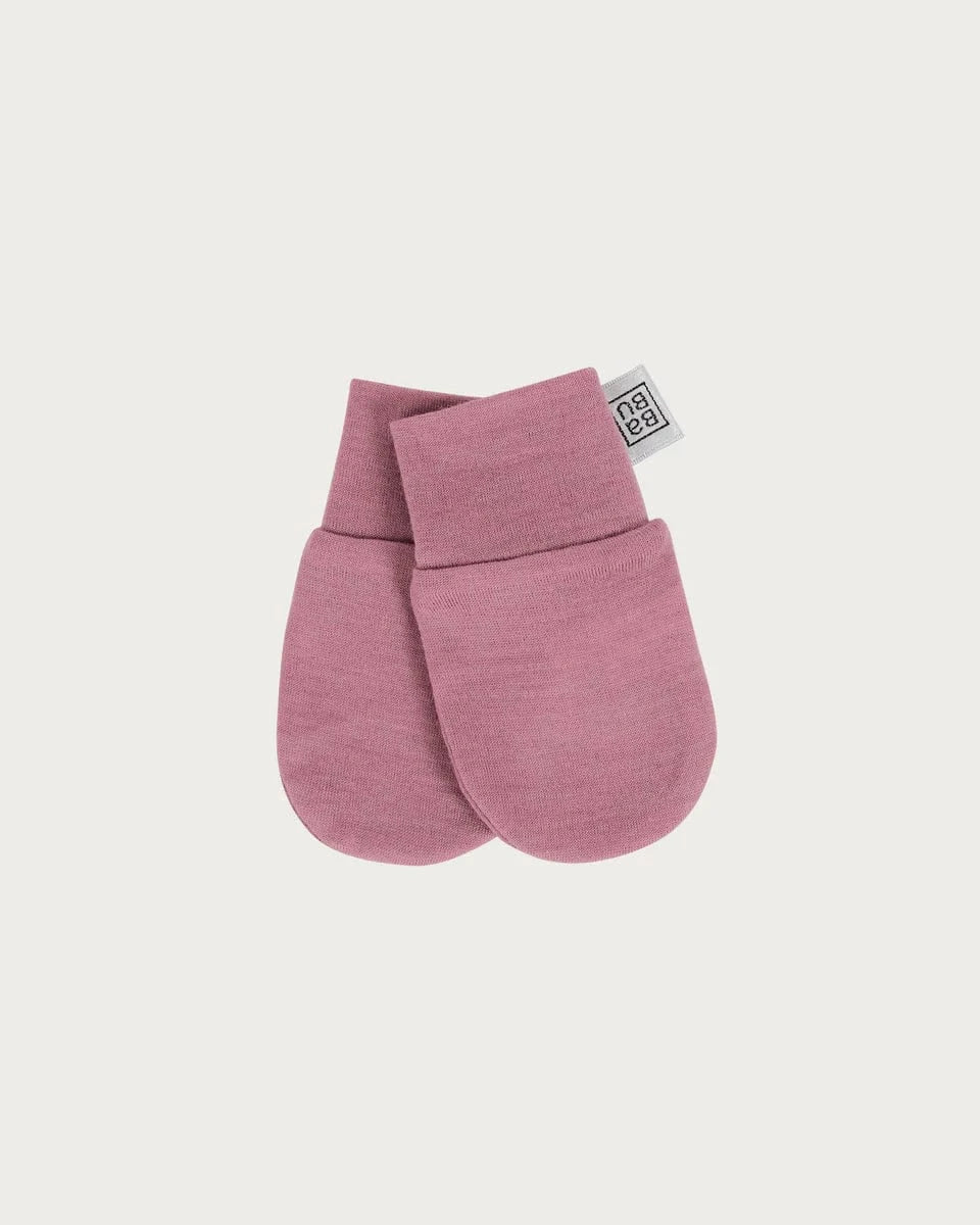 Babu Baby Accessory 0-3M Merino Mittens - Blossom