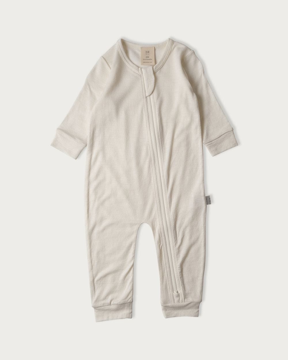 Babu Unisex Onesie Cream / Premmie Merino Footless Onesie