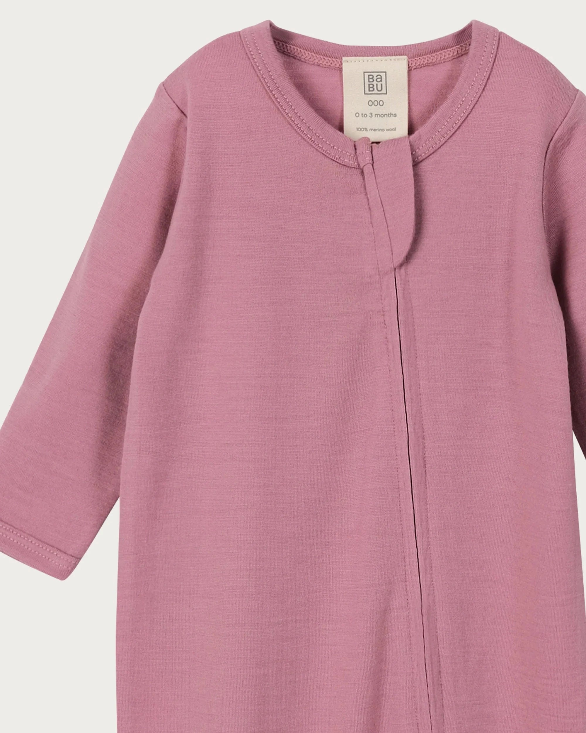 Babu Unisex Onesie Merino Footless Onesie - Blossom