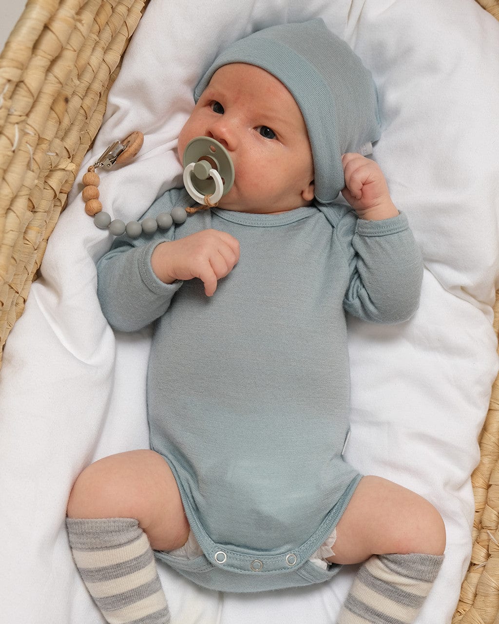 Babu Unisex Onesie Merino Long Sleeve Bodysuit