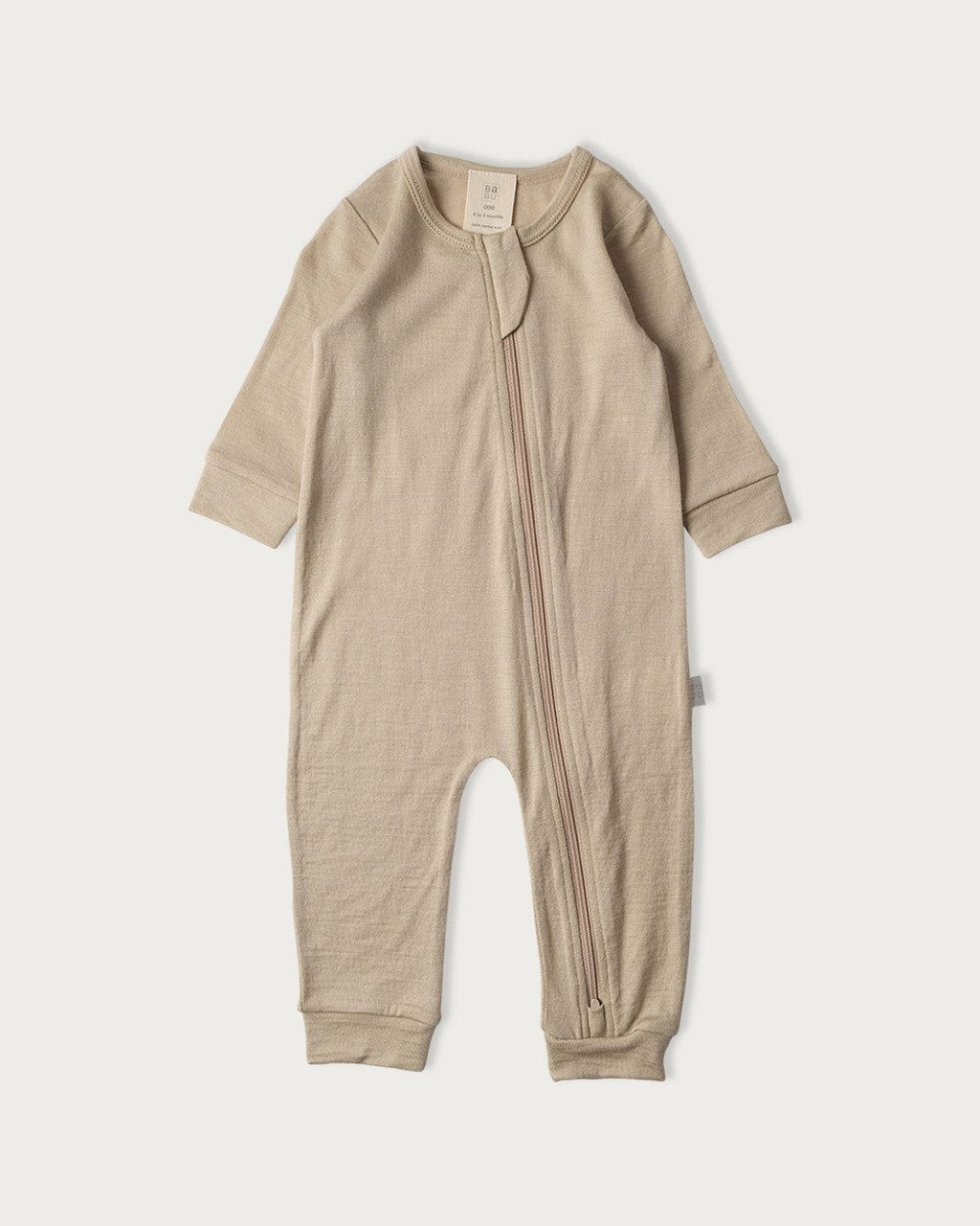 Babu Unisex Onesie Mushroom / Premmie Merino Footless Onesie