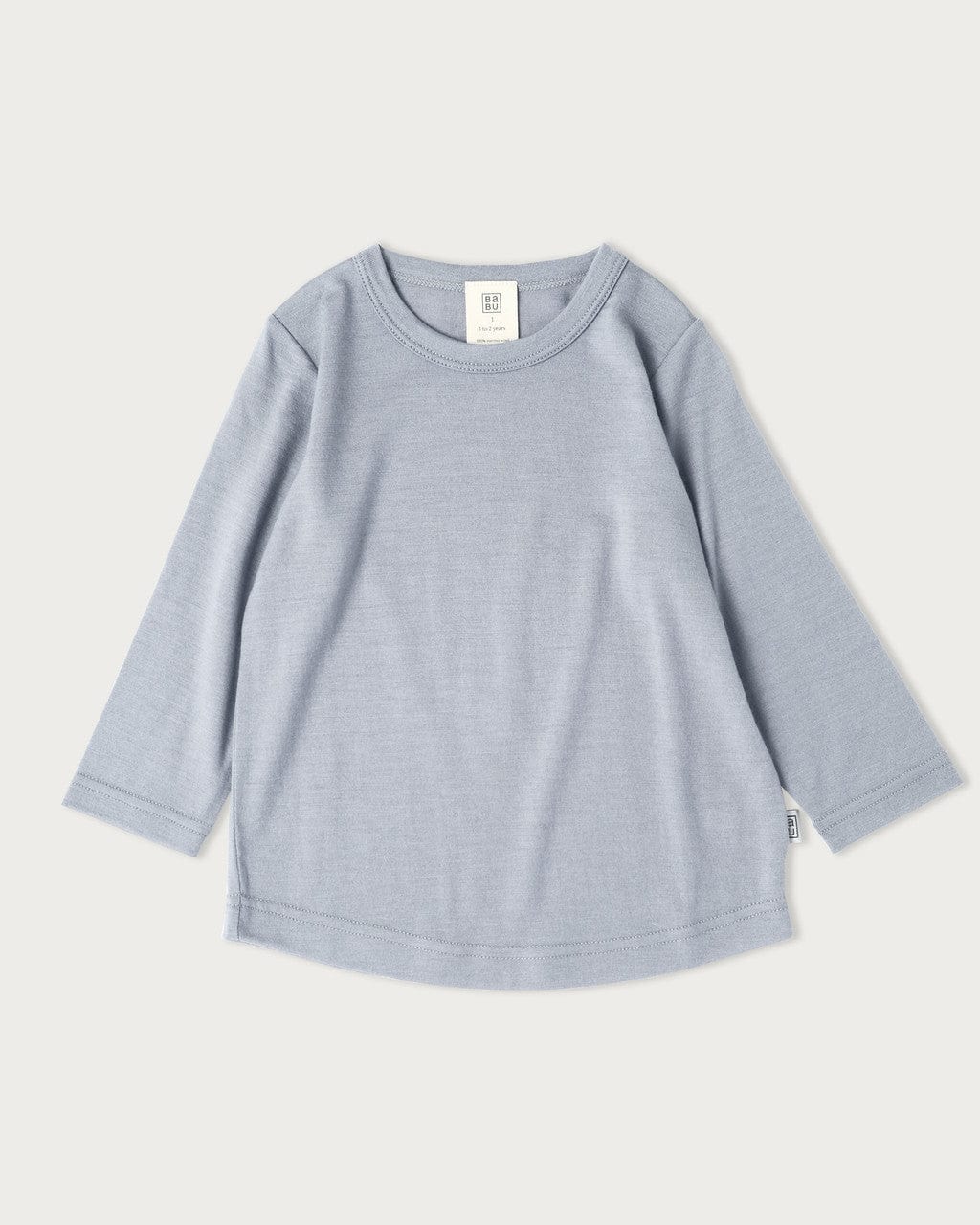 Babu Unisex Tee Merino Long Sleeve Tee - Periwinkle