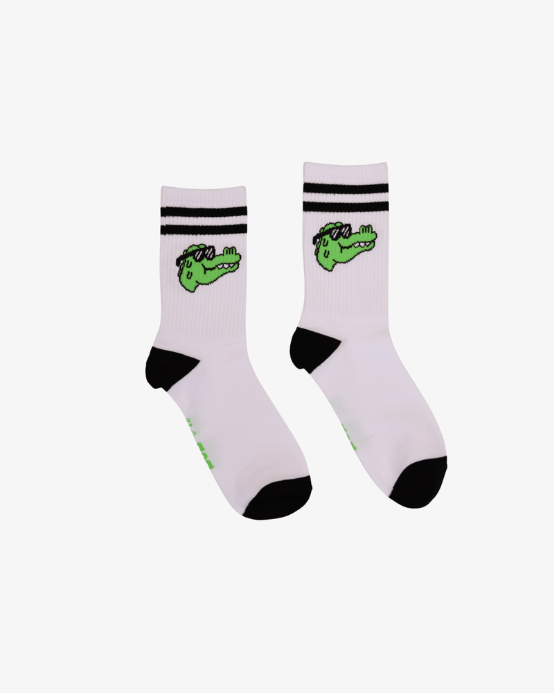 Band of Boys Socks 4-8Y White Croc Sock