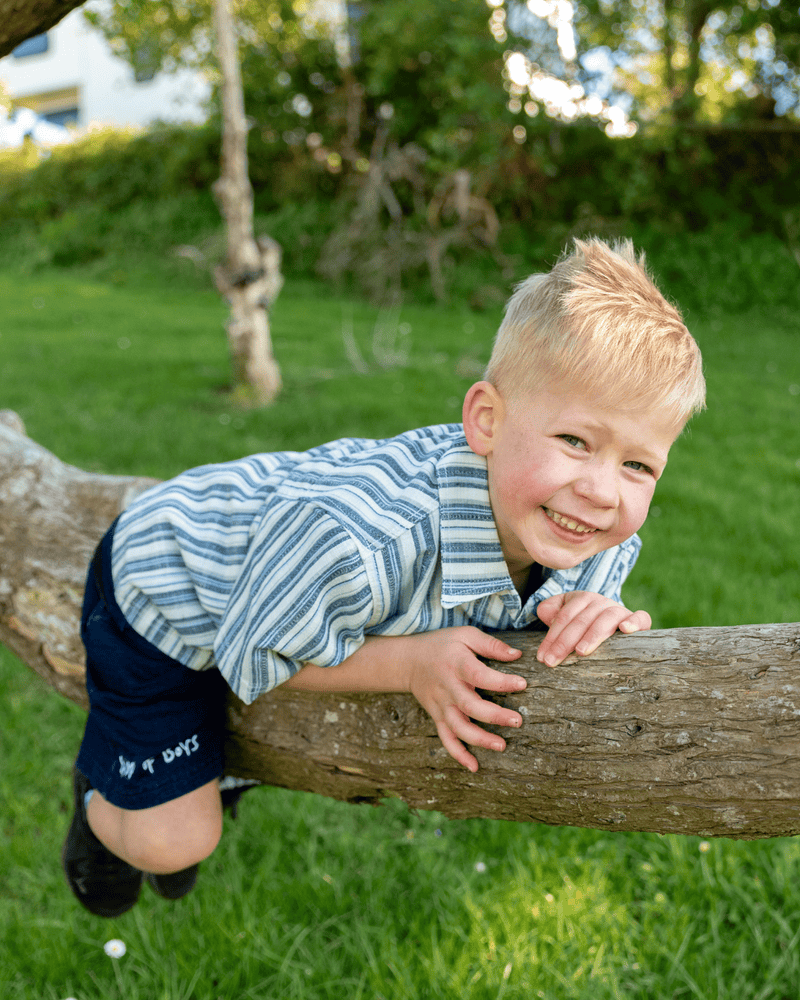Band of Boys Tees Blue Retro Stripe Shirt