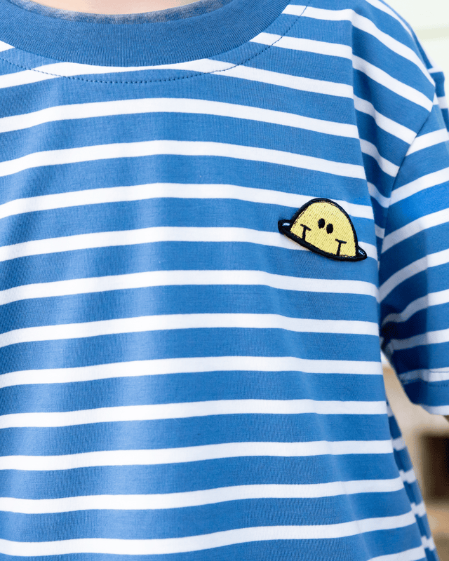 Band of Boys Tees Blue Striped Smile Tee