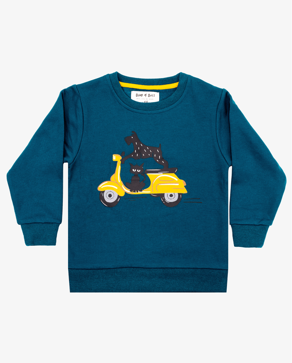 Band of Boys Tees Legion Blue Vespa Speed Crew