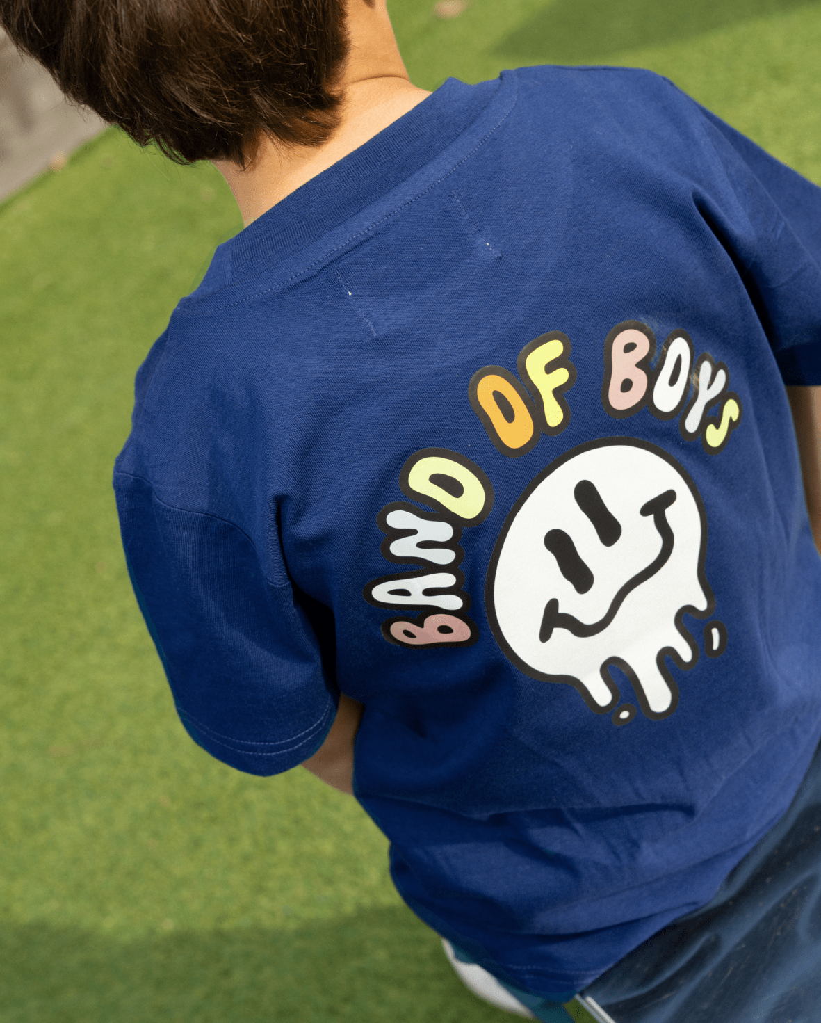 Band of Boys Tees Navy Bob Smiles Tee