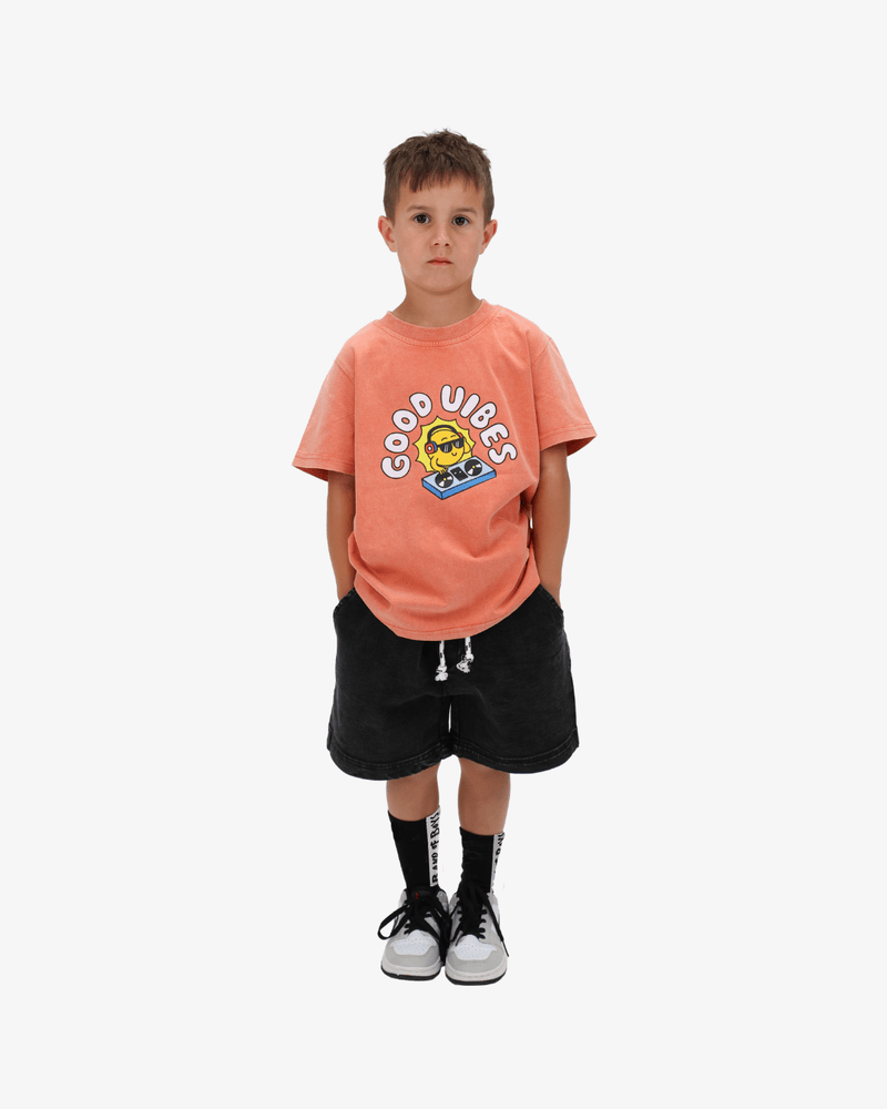 Band of Boys Tees Orange Wash DJ Tee