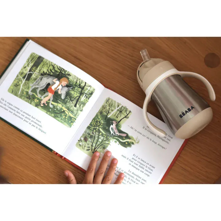Beaba Accessory Feeding Stainless Steel Straw Cup 250ml - Clay