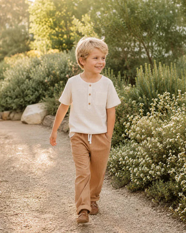 Bebe by Minhaha Boys Tops 3Y Evan Henley Shirt