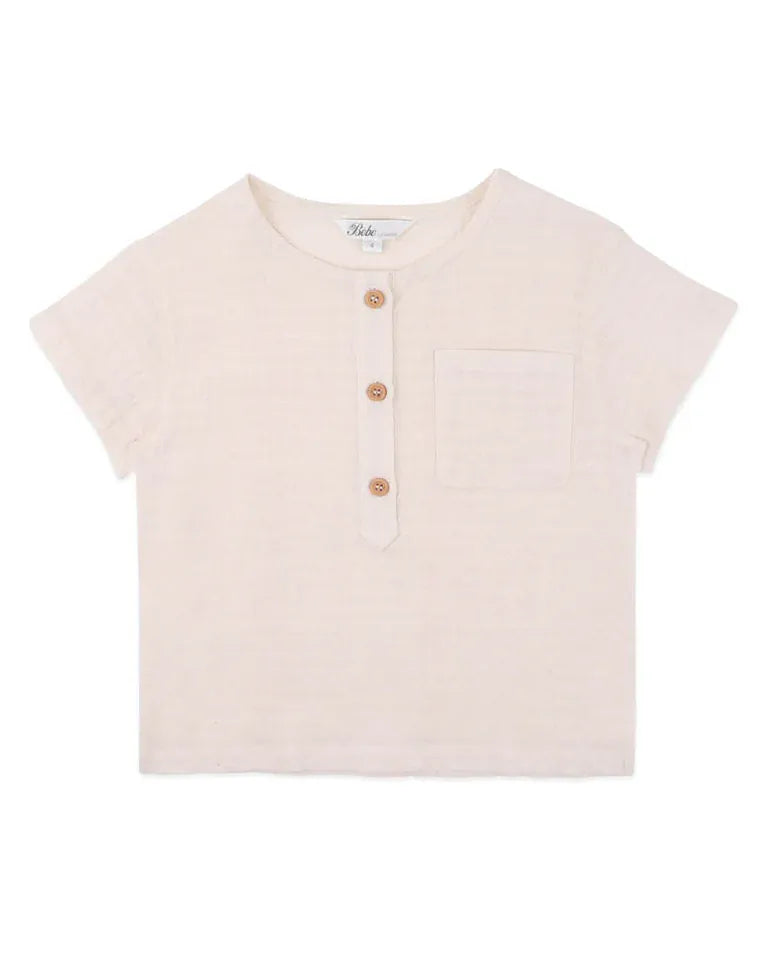 Bebe by Minhaha Boys Tops Evan Henley Shirt