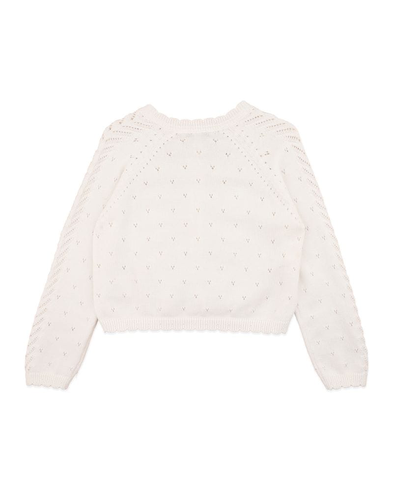 Bebe by Minhaha Girls Jumper Girls Organic Cloud Pointelle Cardi