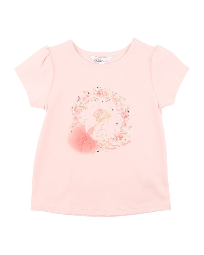 Bebe by Minhaha Girls Tee Chelsea Organic Ballerina Tee