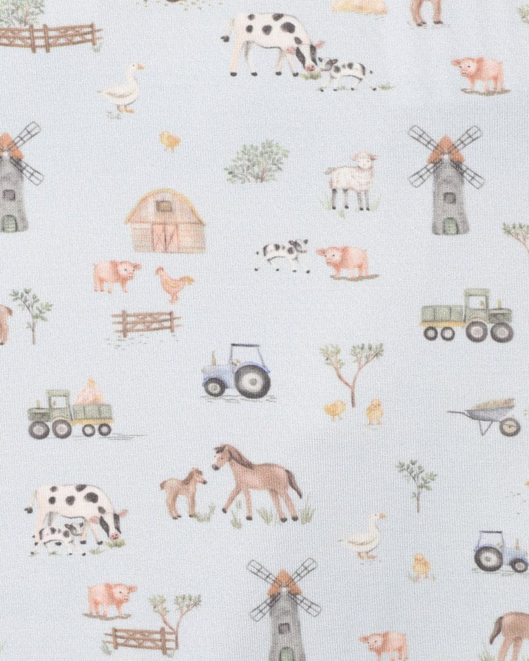 Bebe by Minihaha Boys All In Ones Farm Ecocosy LS Zipsuit