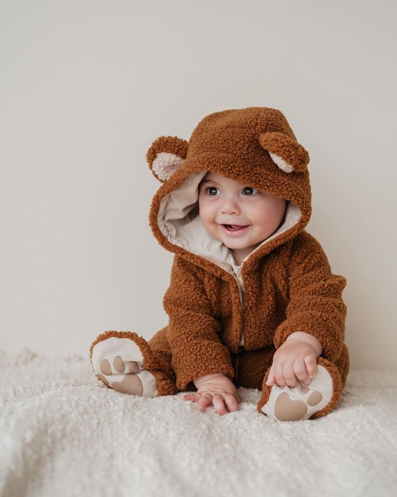 Bebe by Minihaha Boys Tops Mateo Plush Teddy Onesie