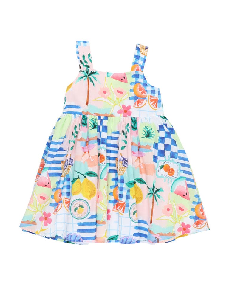Bebe by Minihaha Girls All In One 3Y CAMILLE PRINT SUNDRESS