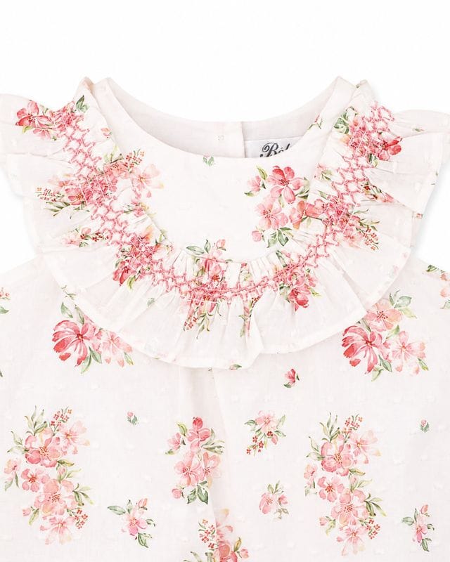 Bebe by Minihaha Girls All In One Chelsea Frill Yoke Romper