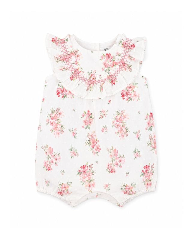 Bebe by Minihaha Girls All In One Chelsea Frill Yoke Romper